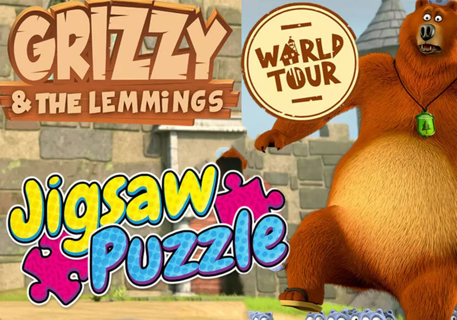 Grizzy and the Lemmings - World Tour Jigsaw Puzzle