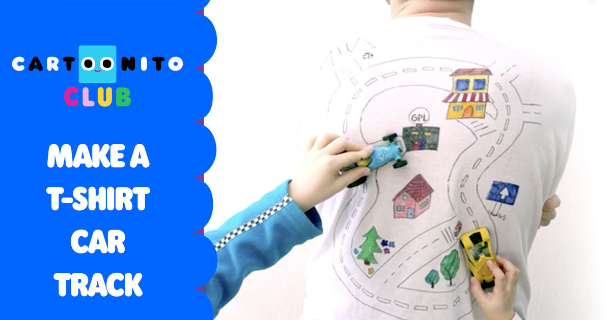 How to Make a T Shirt Race Track Cartoonito Club