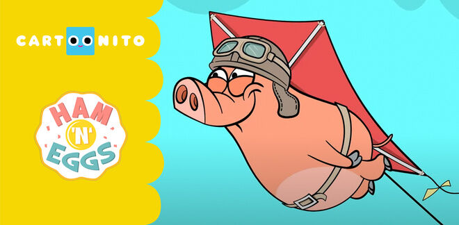 Ham 'n' Eggs - The kite - Cartoonito Loves...